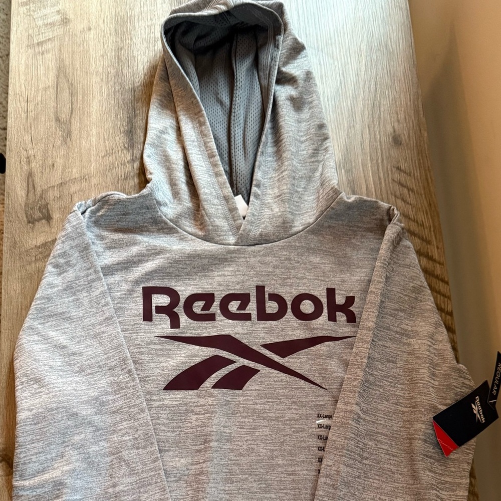 NWT XXL Reebok Vector Baseline Pullover Hoodie